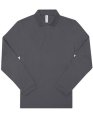 Heren Polo B&C My Polo 180 Long Sleeve Dark Grey